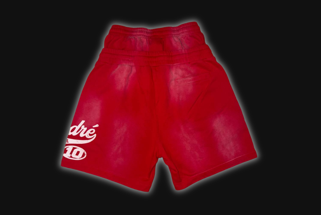 MADRÉ DOUBLE BAND SHORTS RED/WHITE