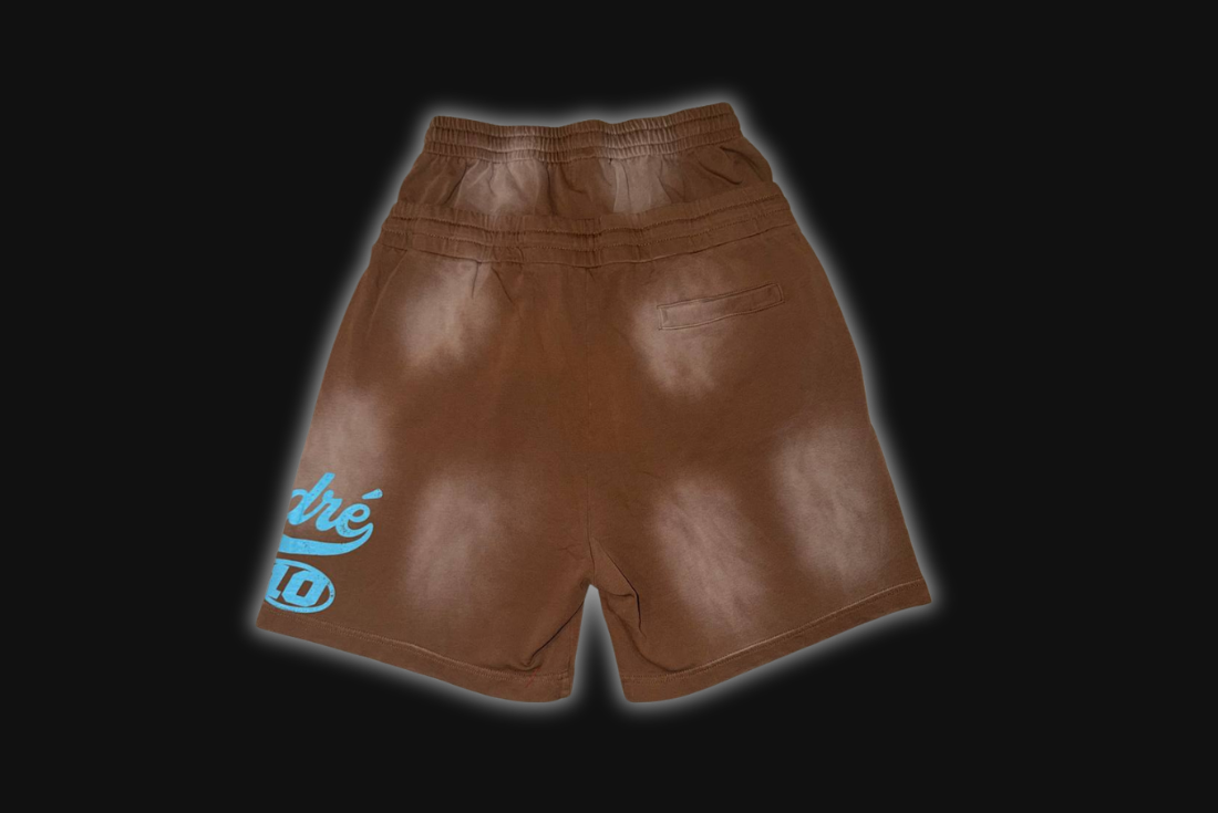 MADRÉ DOUBLE BAND SHORTS BROWN/BLUE