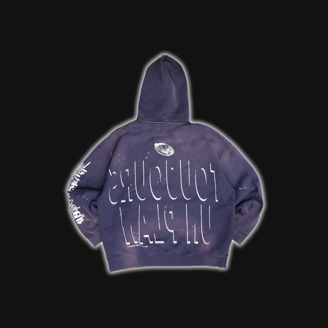 T.U.P. SUNFADE NAVY HOODIE