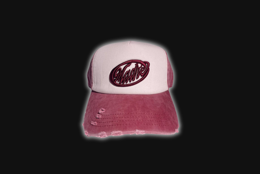MADRÉ BURGUNDY DISTRESS CAP