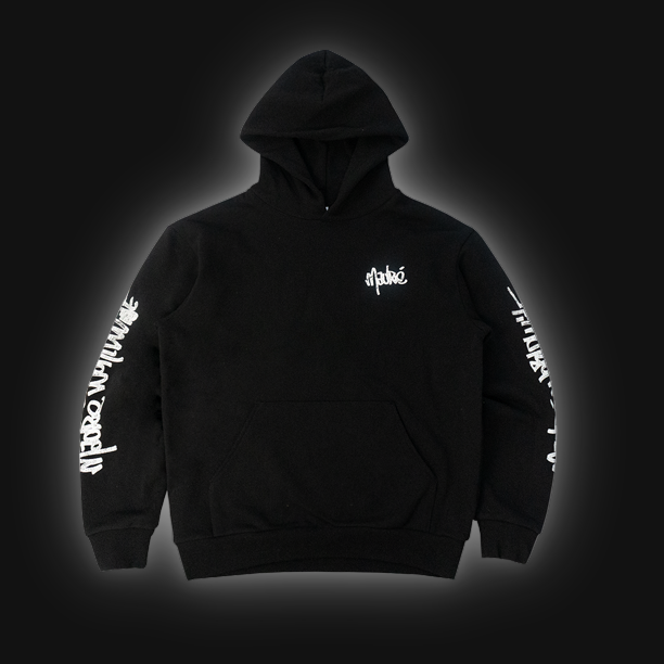 T.U.P. BLACK HOODIE