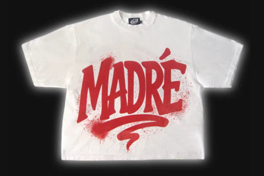 BOXY T-SHIRT - WHITE RED ALERT