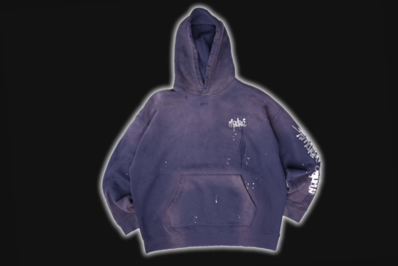 T.U.P. SUNFADE NAVY HOODIE