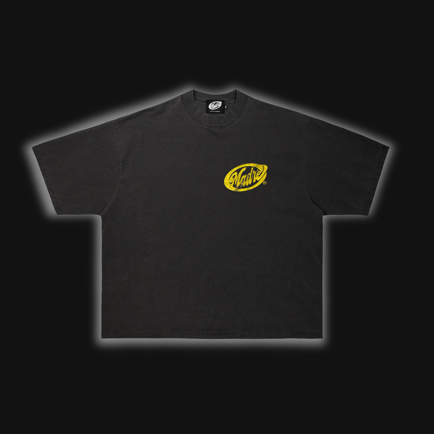 BOXY T-SHIRT - YELLOW TAPE