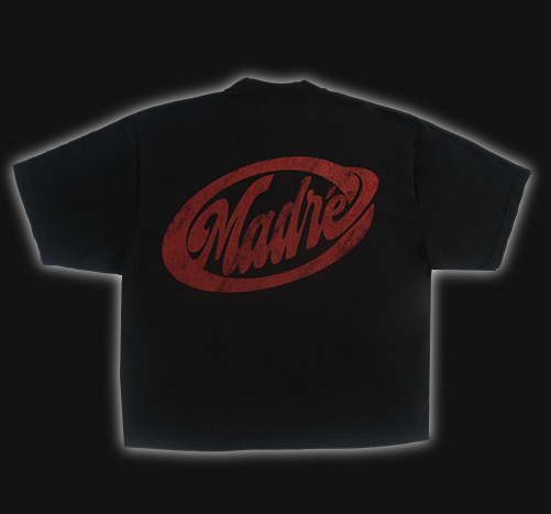 BOXY T-SHIRT - BLACK RED ALERT