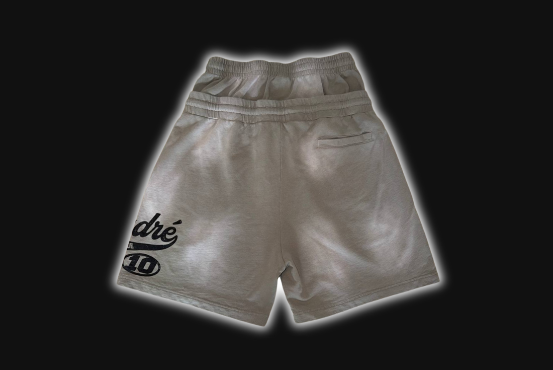 MADRÉ DOUBLE BAND SHORTS GREY/BLACK