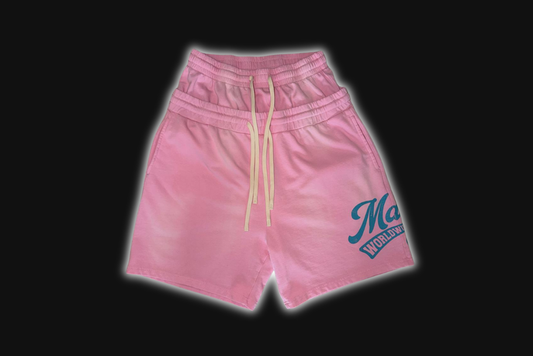 MADRÉ DOUBLE BAND SHORTS PINK/BLUE